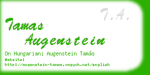 tamas augenstein business card